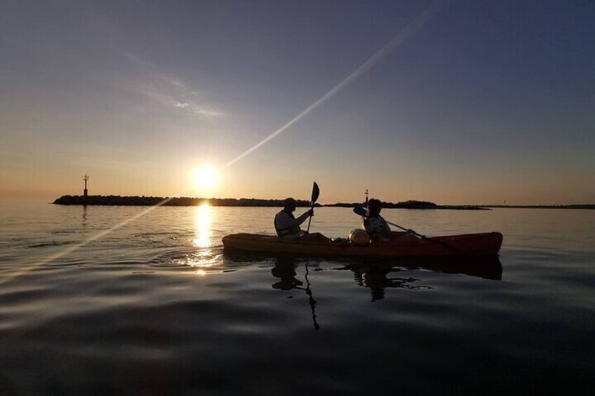 Poreč sunset sea kayaking tour