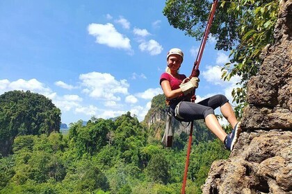 Full Day Zipline, Abseiling, Top Rope Climbing in Krabi