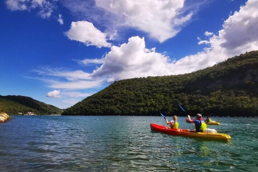 Kayaking Experience in Lim Bay Sea in The Croatian Fjord