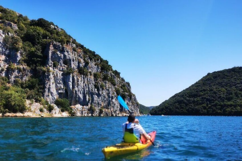 Kayaking Experience in Lim Bay Sea in The Croatian Fjord