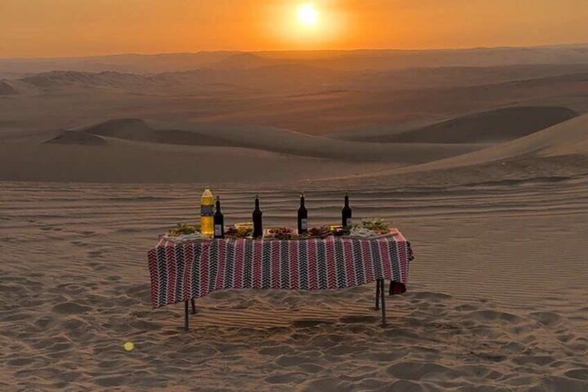 Sunset Picnic in Huacachina