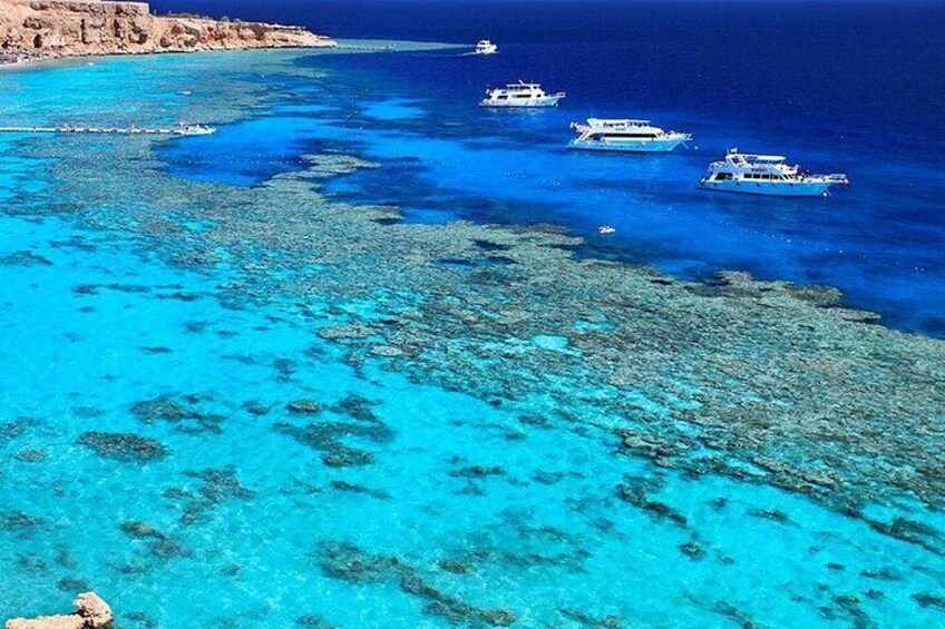 White Island & Ras Mohamed Boat Trip with lunch from Sharm