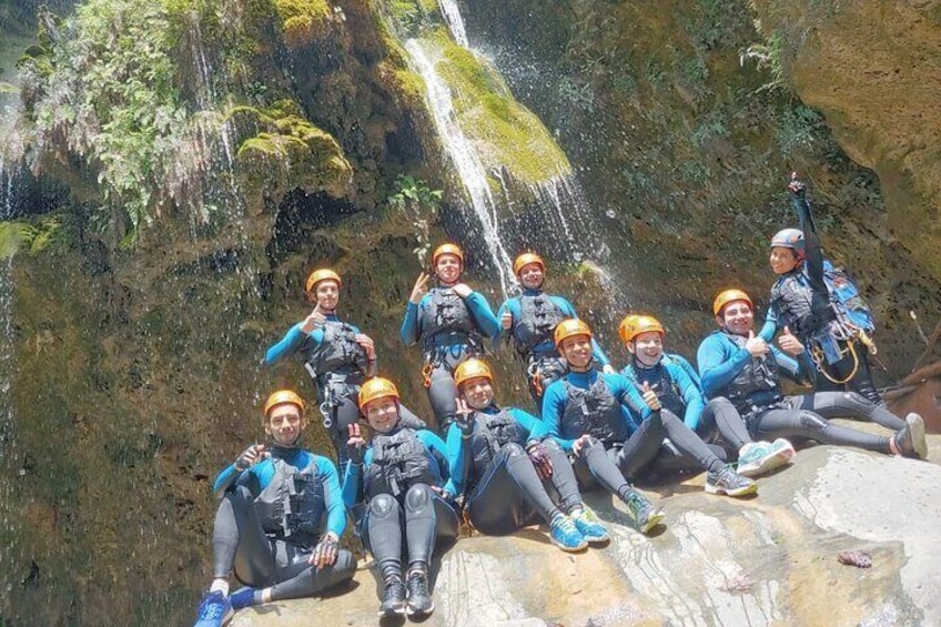 Guerrero team in the Matacanes canyon