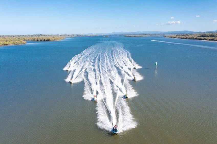 1.5 hr Jet Ski Safari tour to South Stradbroke Island!