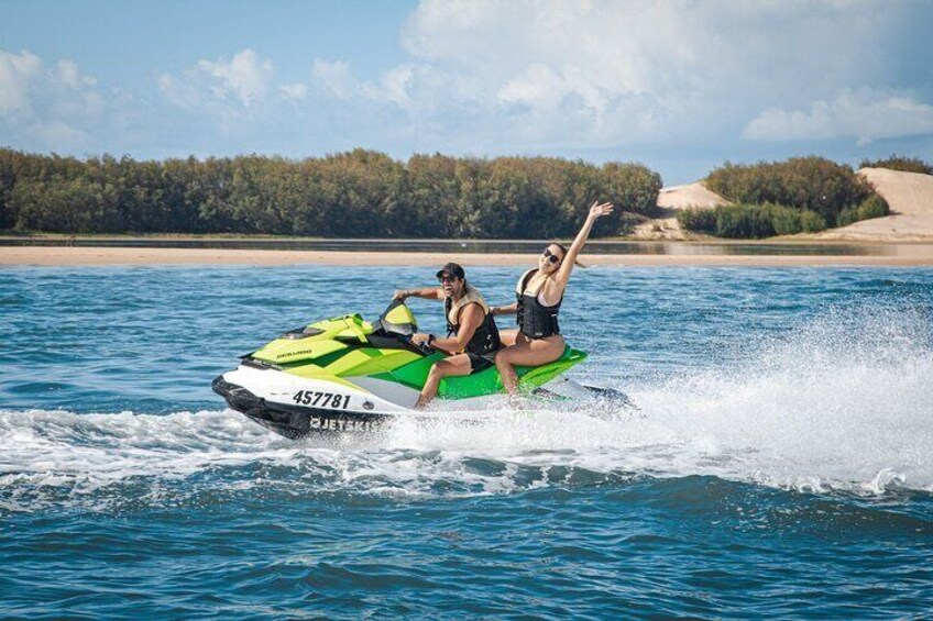 1.5 hr Jet Ski Safari tour to South Stradbroke Island!