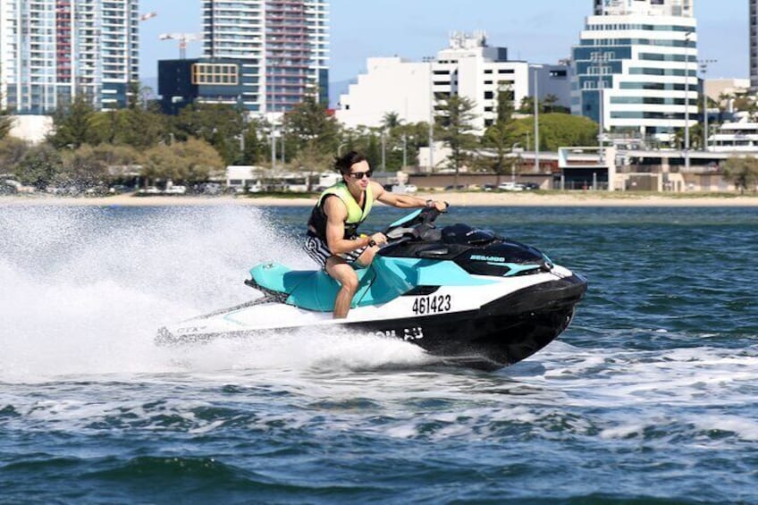 1.5 hr Jet Ski Safari tour to South Stradbroke Island!