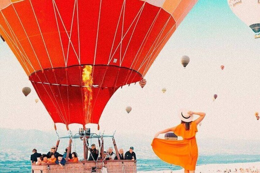 Sarıgerme Independent Pamukkale Tour With Hot Air Balloon Ride