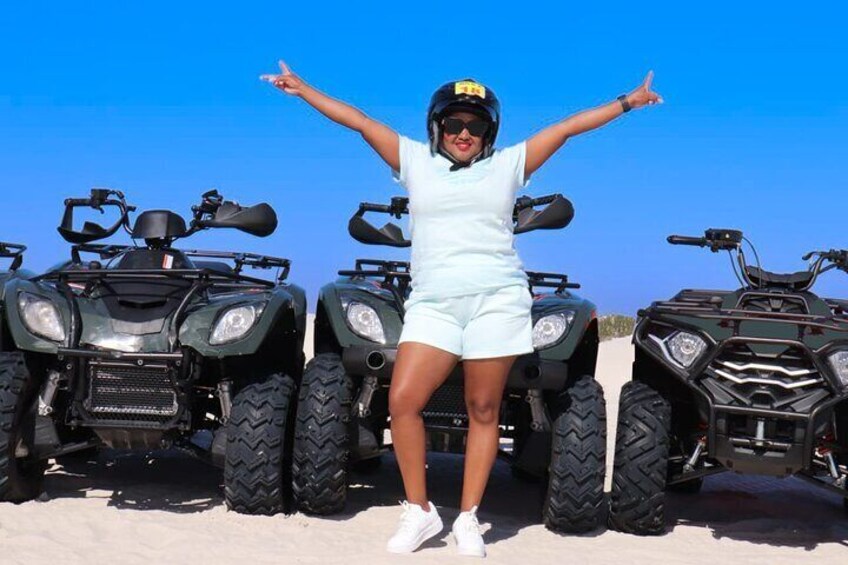 Quad biking and Sandboarding at Atlantis White Sand Dunes Cape Town