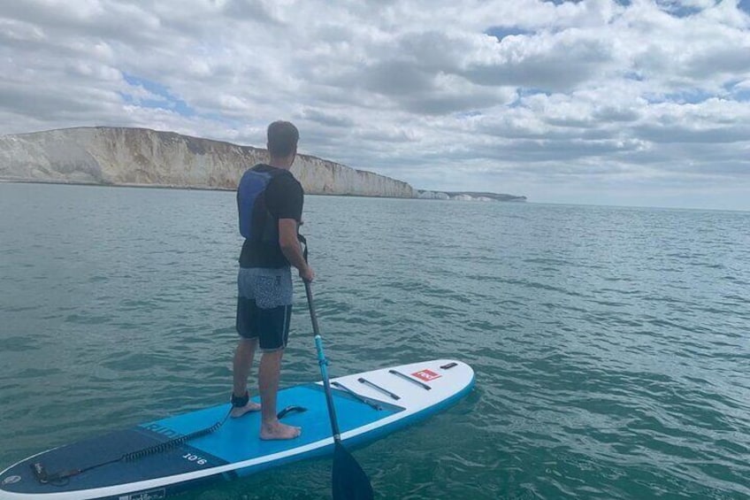 Paddle Boarding with Seven Sister View