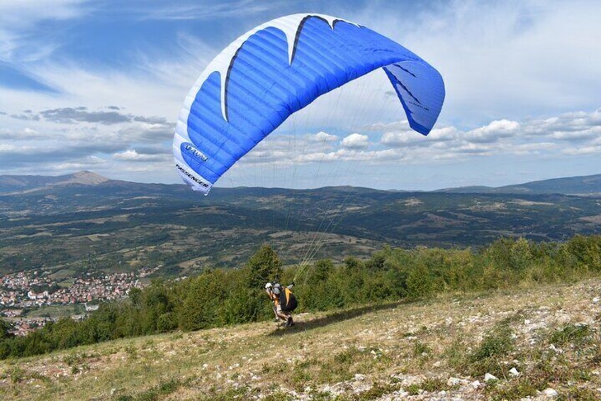 Paragliding Tandem Flight Experience in Sokobanja