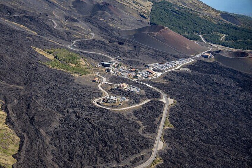 30 minutes Etna volcano private helicopter tour from Fiumefreddo