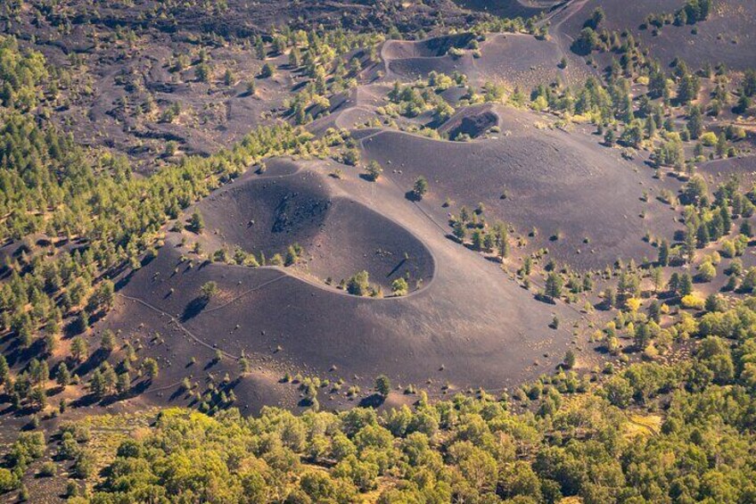 30 minutes Etna volcano private helicopter tour from Fiumefreddo