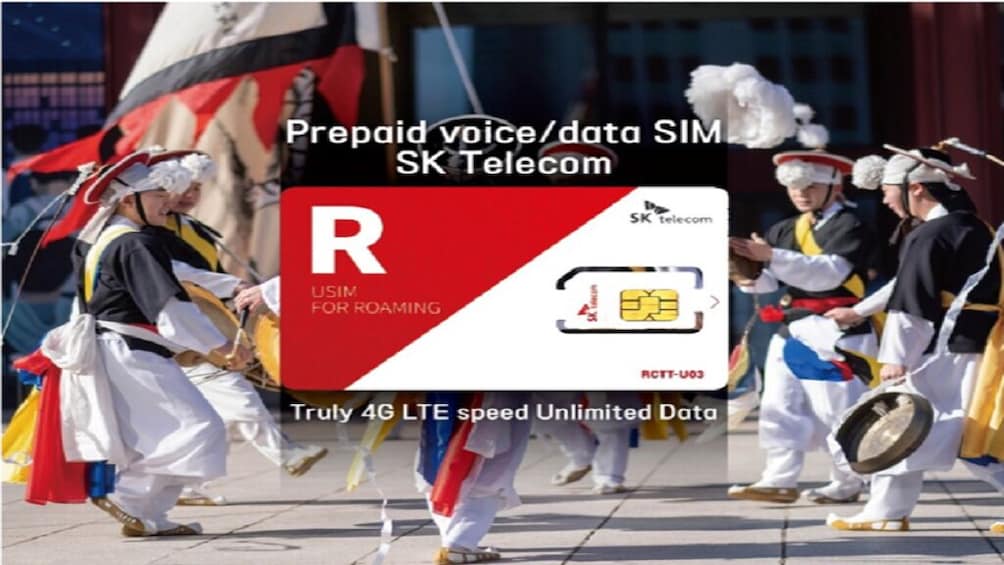 South Korea: SK Telecom Voice & Unlimited Data SIM Card