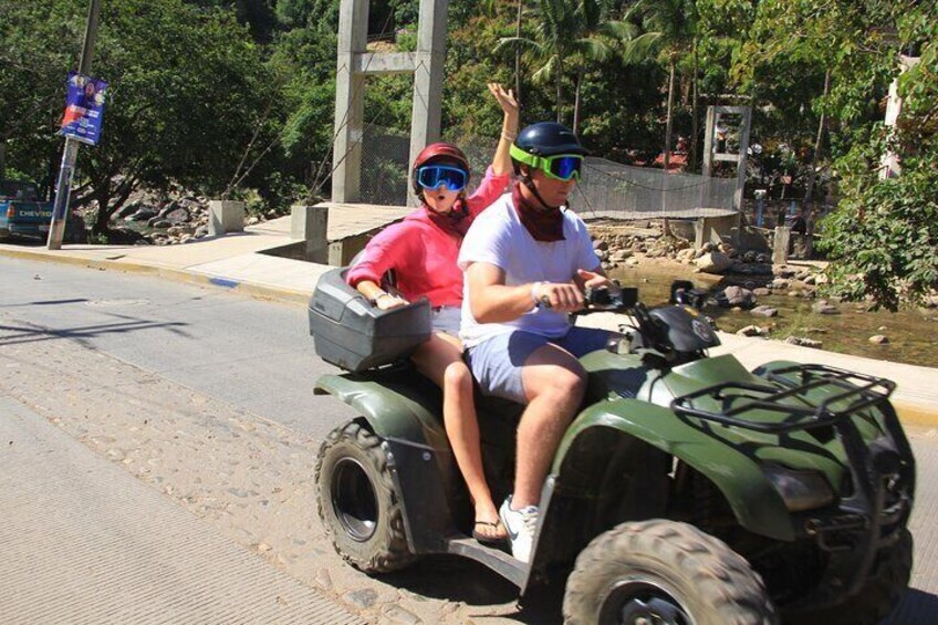 Mountain, Waterfall and Snorkeling in an all-terrain vehicle