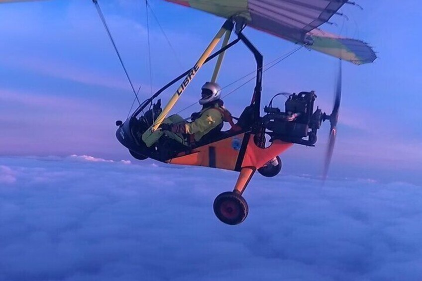 Private Motor Hang Glider Flight over Gliwice