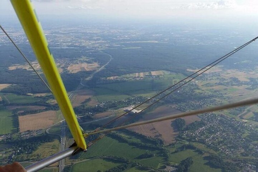 Private Motor Hang Glider Flight over Gliwice