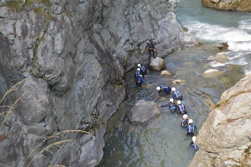 into the gorge
