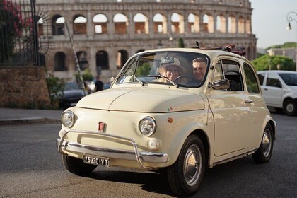 Private Fiat 500 Retro Car Tour met professionele fotoshoot