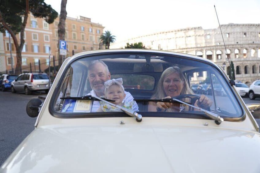 Private Fiat 500 Retro Car Tour with Professional Photoshoot