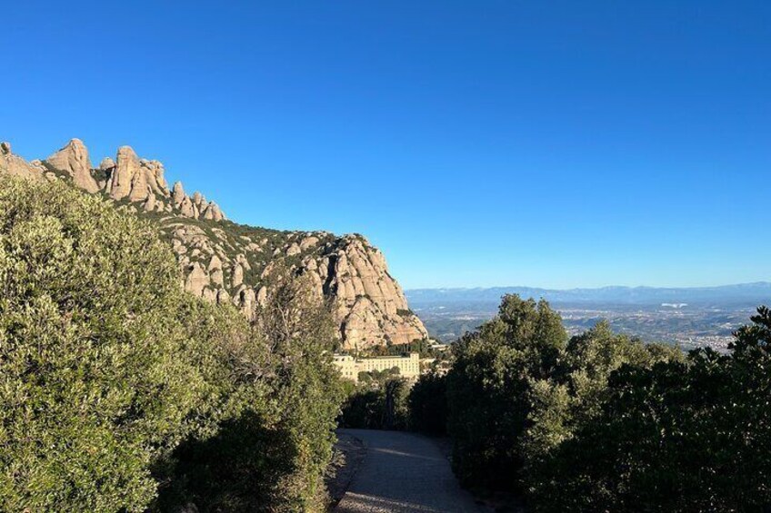 From Barcelona: Be the first tourist in Montserrat! almost private