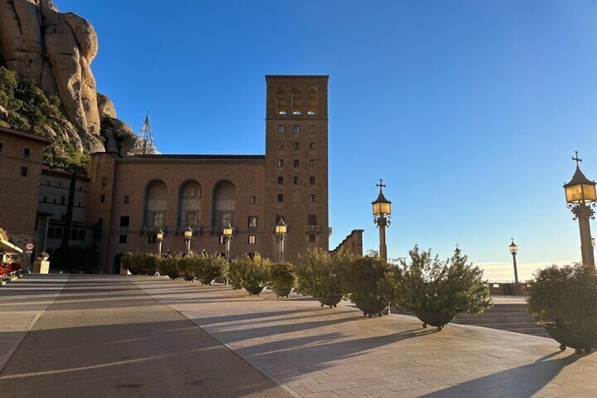 From Barcelona: Be the first tourist in Montserrat! almost private