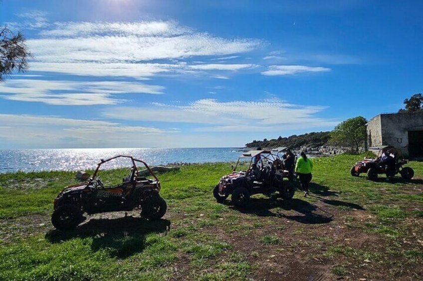 Part of the tour on the seaside