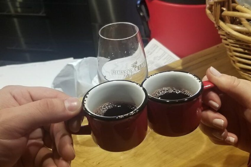 Tasting some mulled wine