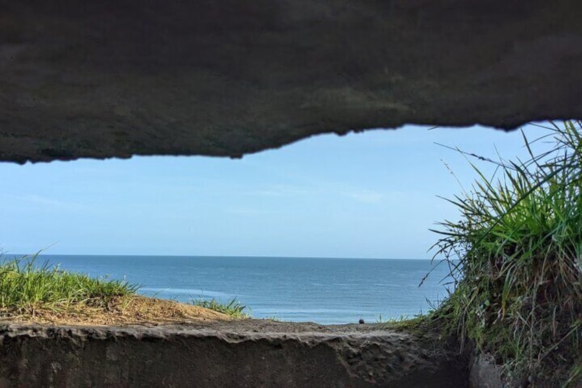 View from WN62 at Omaha Beach