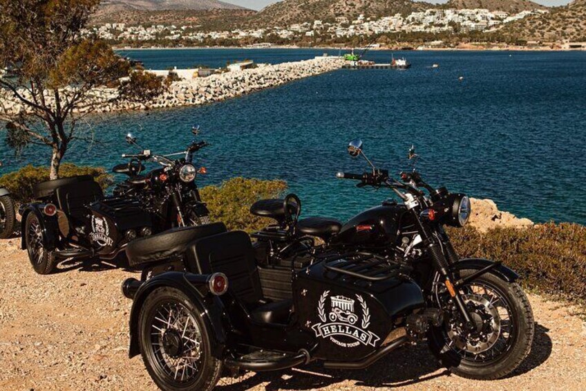 Half Day Sidecar Private Tour to Poseidon Temple & Athens Riviera