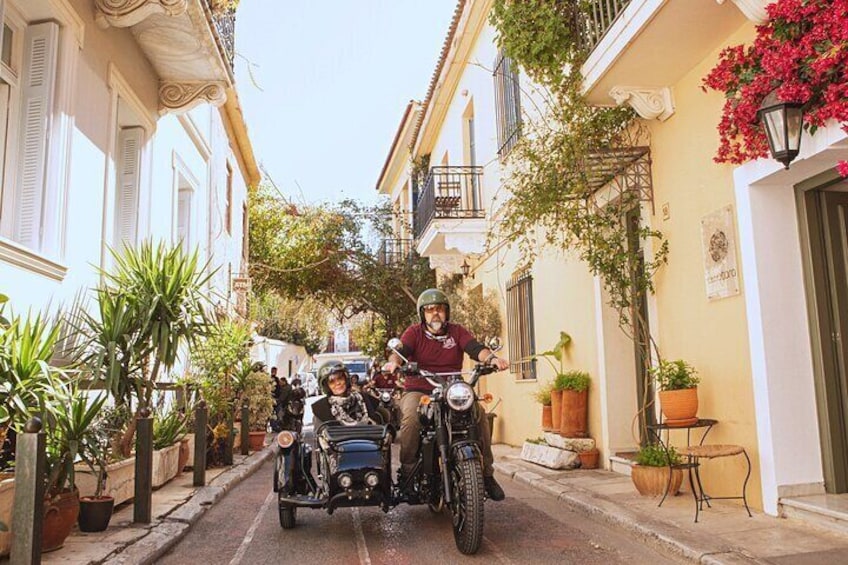 Half Day Sidecar Private Tour to Poseidon Temple & Athens Riviera