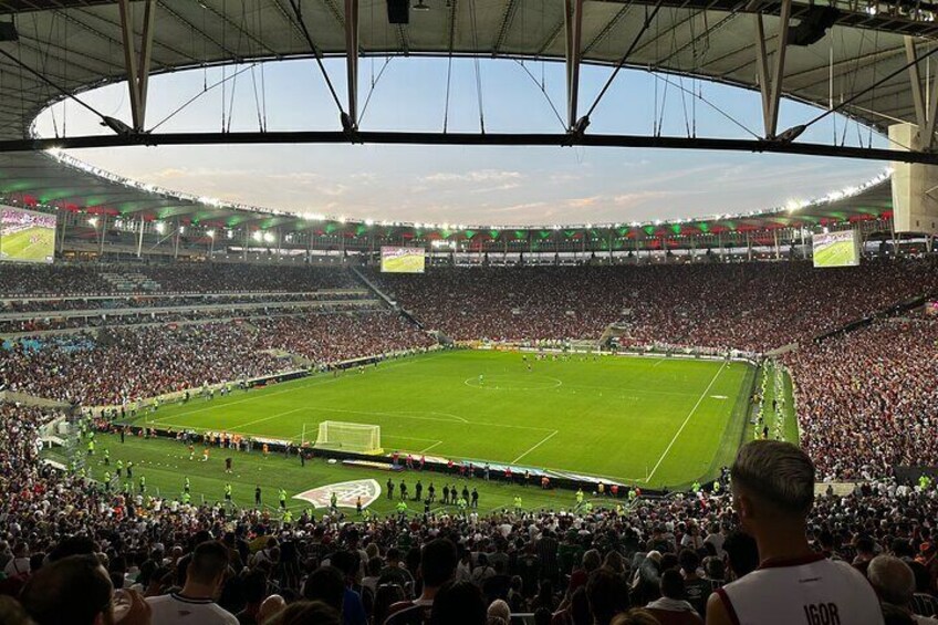 Maracana Football Game Experience Near Flags and Drums Area