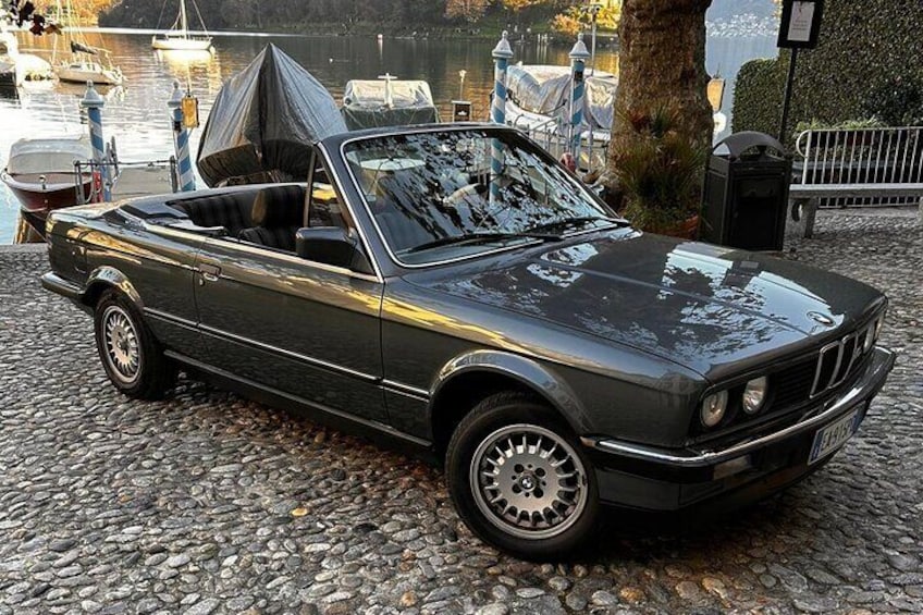 3H Private Tour with Driver in Vintage BMW Convertible Lake Como