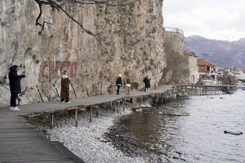 Platform on Lake Ohrid 