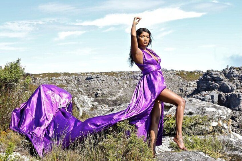 Table Mountain, Flying Dress, Cape Town