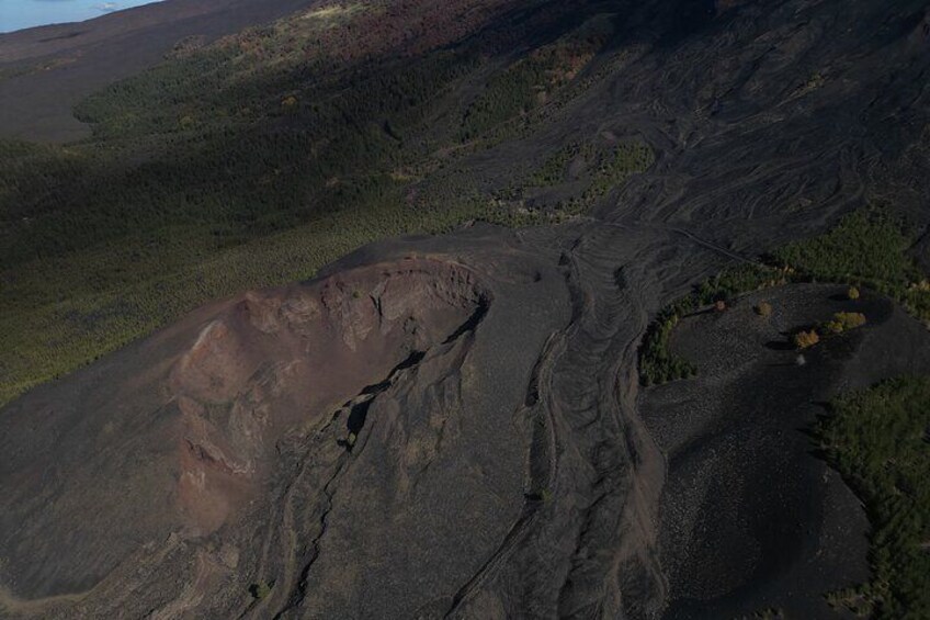 Different lava flows - On the side crater we might visit