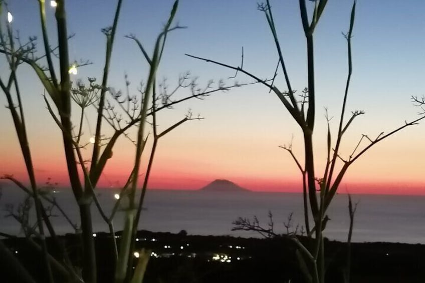 sunset on Stromboli