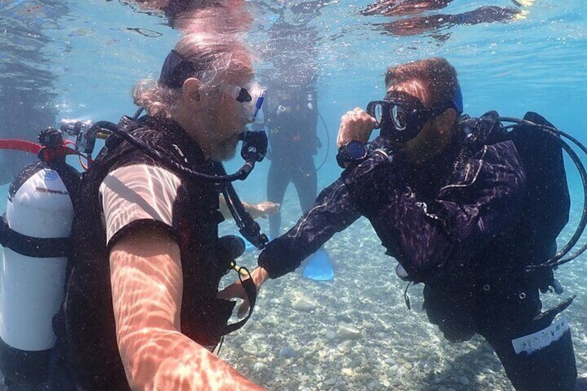 Exercises in shallow water to feel comfortable