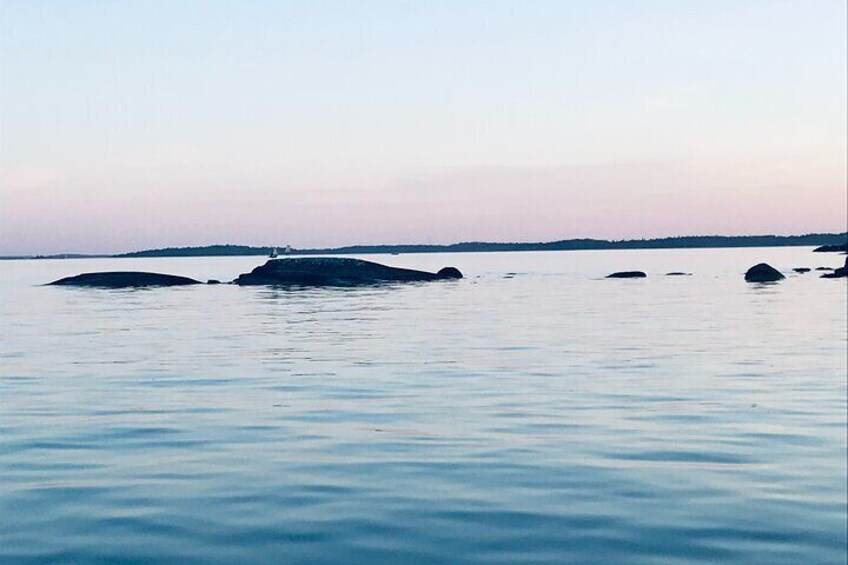 Sunset Kayaking in Stockholm Archipelago