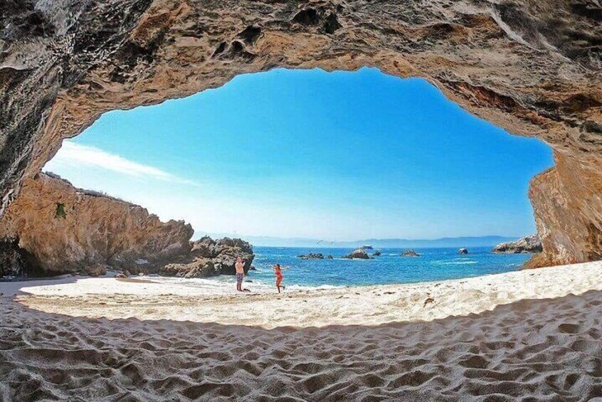 Full Day Tour to Islas Marietas, Nopalera Beach in Catamaran