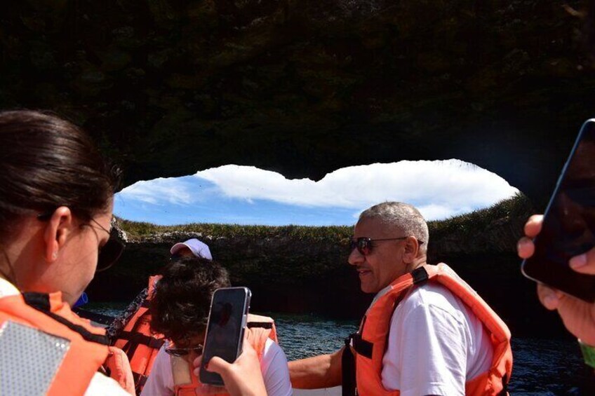 Full Day Tour to Islas Marietas, Nopalera Beach in Catamaran