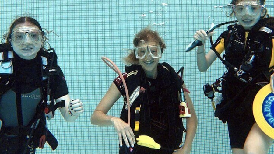 Trial diving is an event for the whole family.