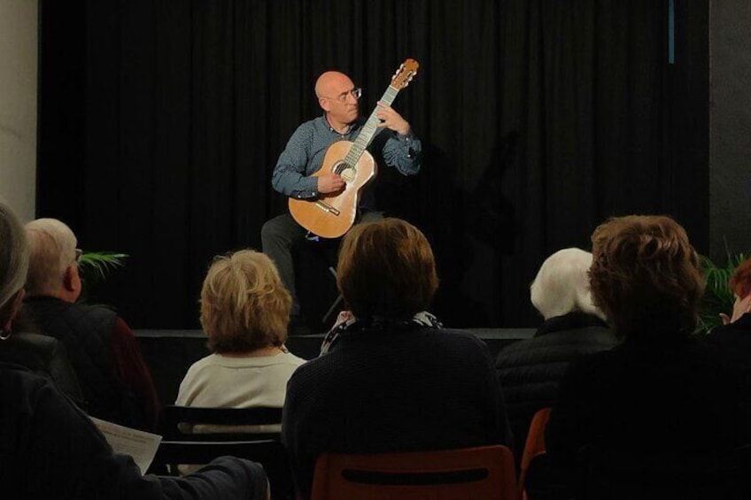 During the Spanish Guitar concert.