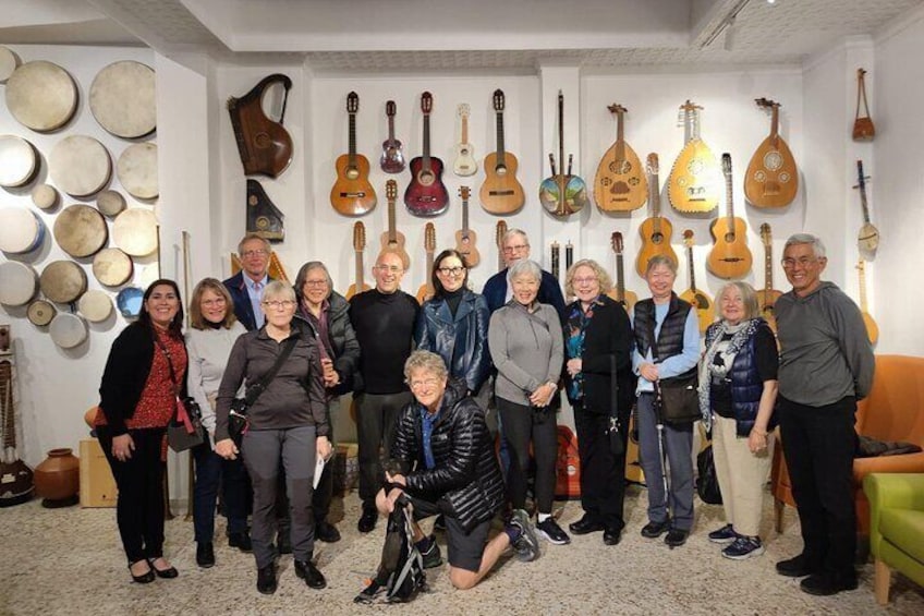 After the Spanish Guitar concert with a group of enthusiastic music lovers.