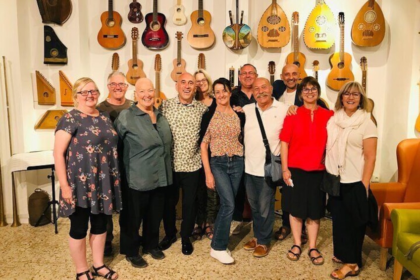 Wonderful group of Australians who return after four years without visiting Ronda Guitar House.