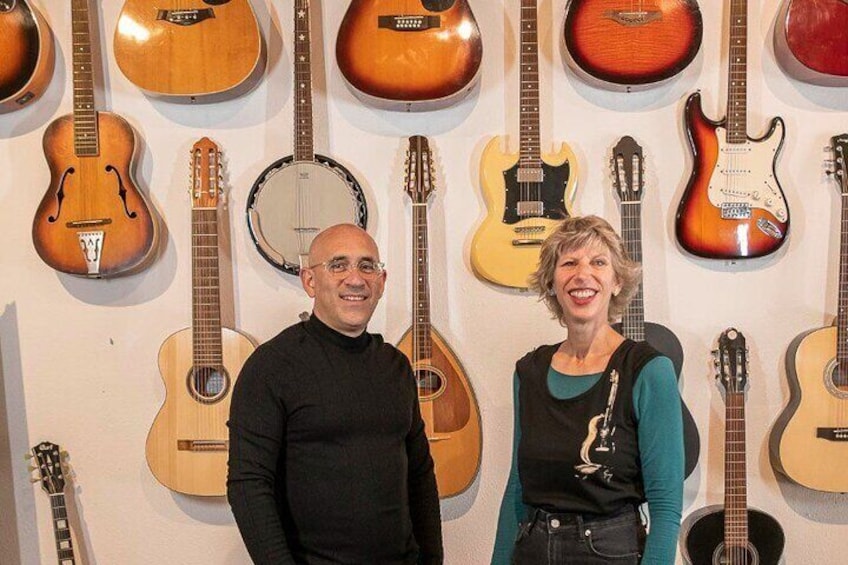 Lucy Stewart & Paco Seco founders and managers of Ronda Guitar House.