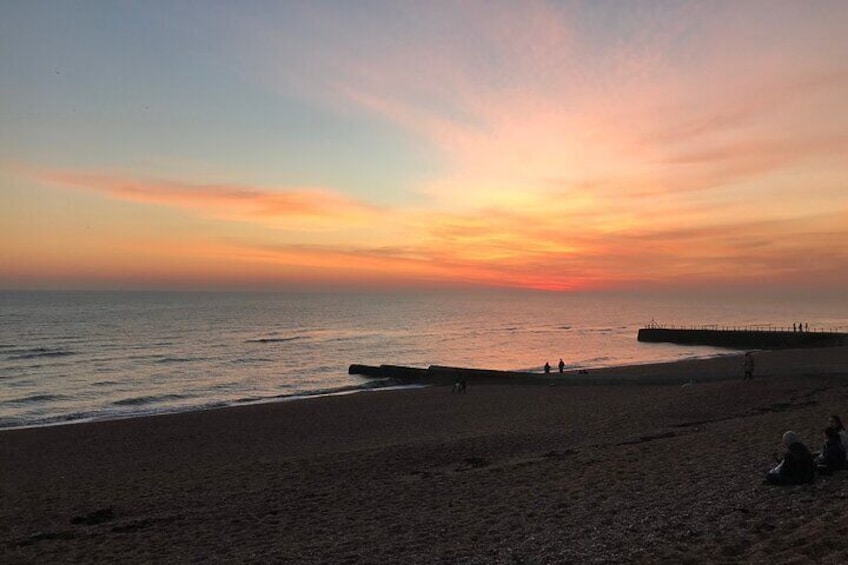 Sunset over Seaford Bay

