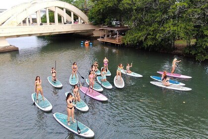 Alquiler de tabla de remo en el río Haleiwa con Blue Planet Adventure Co.