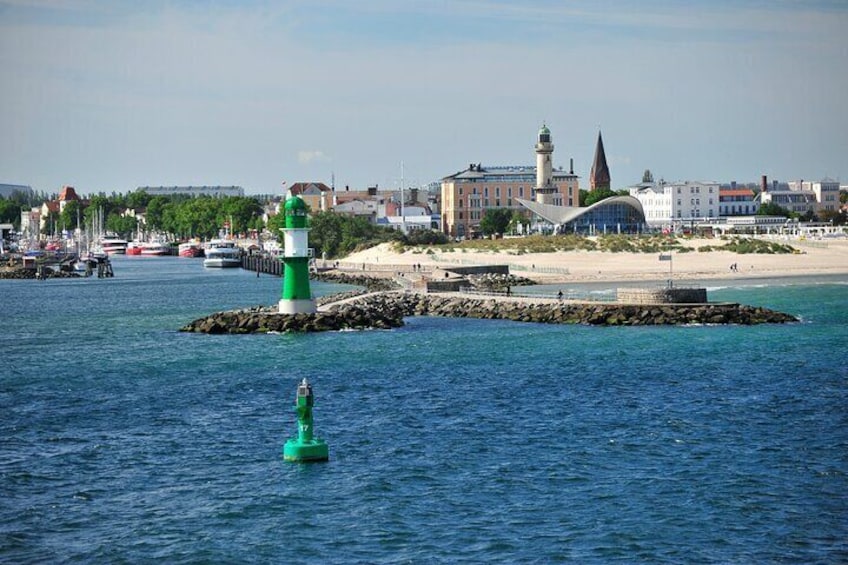 Guided tour of the seaside resort of Warnemuende