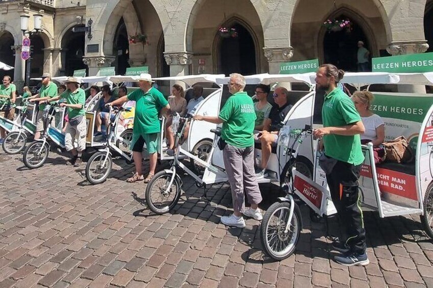 Private guided rickshaw city tour in Munster