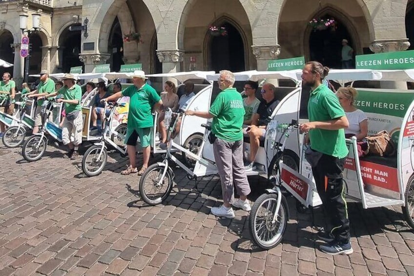Private guided rickshaw city tour in Munster